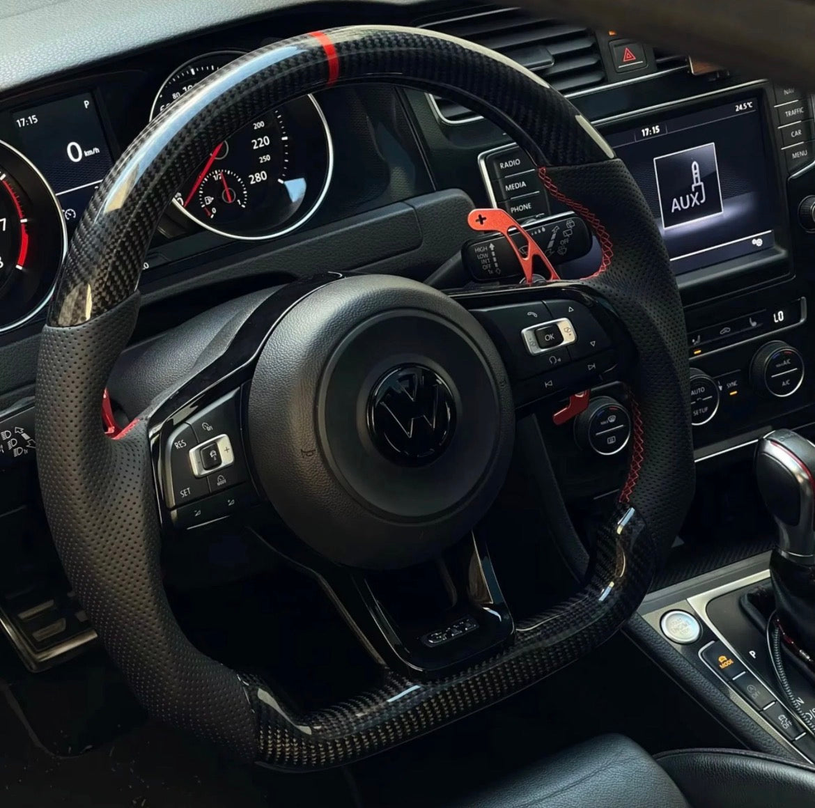 VW Carbon Fiber Steering Wheel